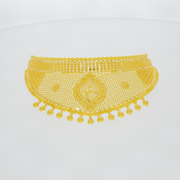 Buy Latest Leaf Model Plain Wedding Gold Necklace Design
