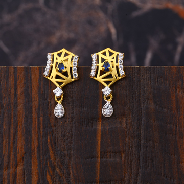 Ladies 916 Gold Classic Earrings -LFE174