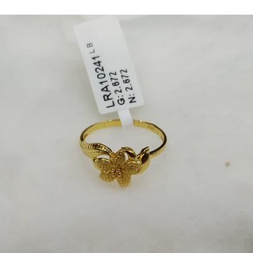 Gold Casting Simple Design Ring by Zaverat Jewels Hub Pvt. Ltd.