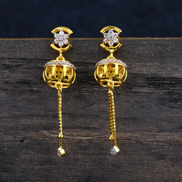 916 Gold Hallmark Women's Delicate Jhummar Earring...