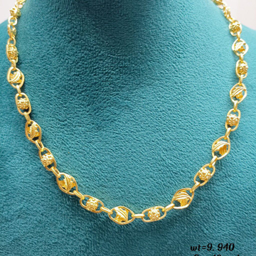 22crt Gold Hollow Chain by Suvidhi Ornaments