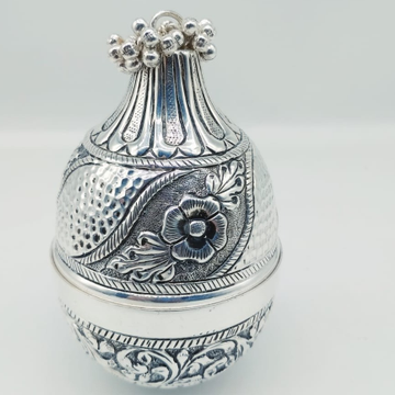 925 Silver Flower Ethnic Design Pot  by 