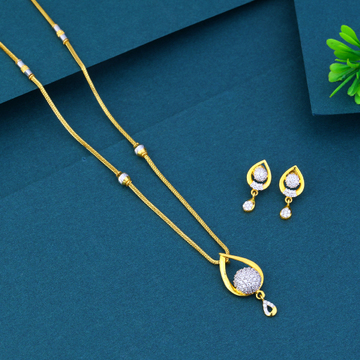 916 gold fancy oval shape ladies necklace set by 
