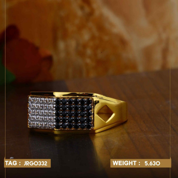 22k(916)Fancy Diamond Gents Ring by Sneh Ornaments