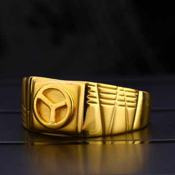 22KT Men's Plain Exclusive Gold  Ring MPR113