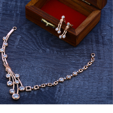 750 fancy  rose gold  necklace set  RN21