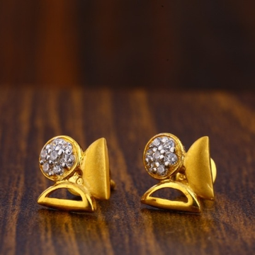 22 carat gold fancy ladies earrings RH-LE605