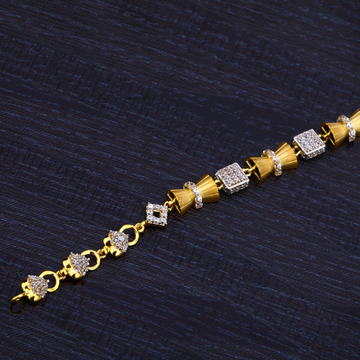 22K Gold Fancy Cz Bracelet-LB180