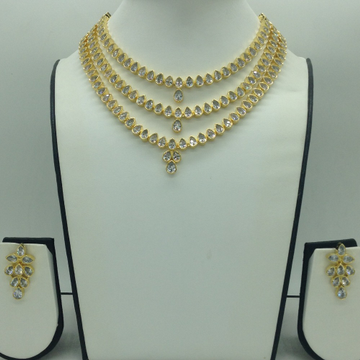White cz necklace set jnc0201