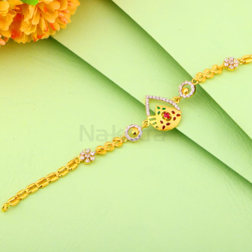 916 Gold Hallmark Ladies Fancy Bracelet LB529