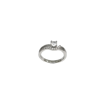 Fancy Diamond Ring In 925 Sterling Silver MGA - LR...
