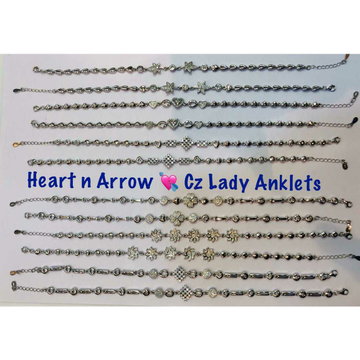 92.5 Sterling Silver Heart N Arrow Lady Adjustable... by 