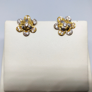 18KT gold flower design earring tops dj-e006 by 