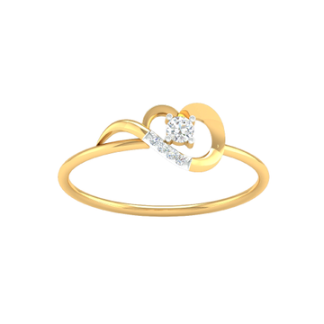 18K Yellow Gold Real Diamond Fancy Ring MGA - SUG0...