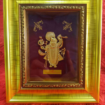 24KT Gold Leaf Shrinathji Frame by 