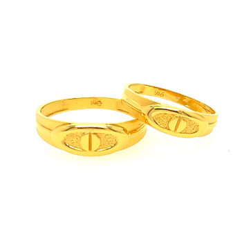 22k Yellow Gold Elegant Couple Bands by 