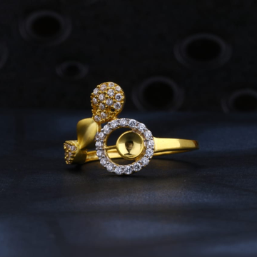 916 Gold CZ Ladies Exclusive Ring LR1468