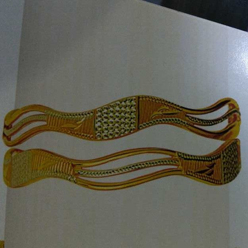 22k gold vakiya kadli by Ruchit Jewellers