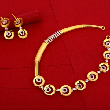 18 carat gold necklace set RG-NS349