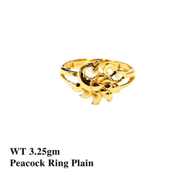 22K Peacock Ring Plain by 