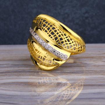 22KT CZ  Gold Diamond  Stylish Ladies  Long  Ring...