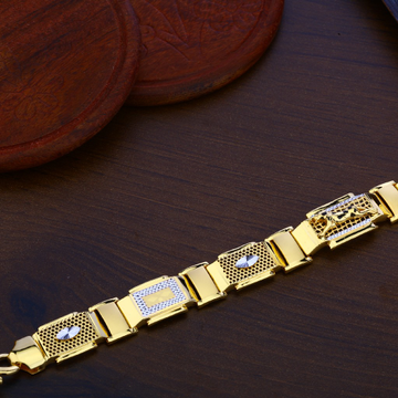 Mens Gold Bracelet-MPB110