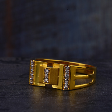 916 Gold Hallmark Mens Designer Ring MR564