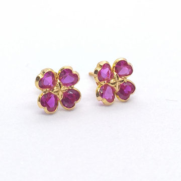 18k Gold Stone earrings by 