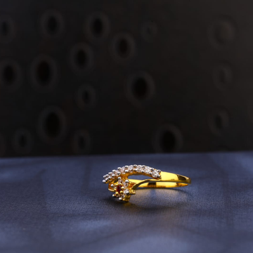 916 Gold Hallmark Stylish Ladies Ring LR1600