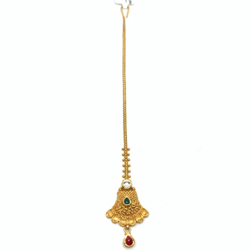 Designer gold tikka by Rajasthan Jewellers Private Limited
