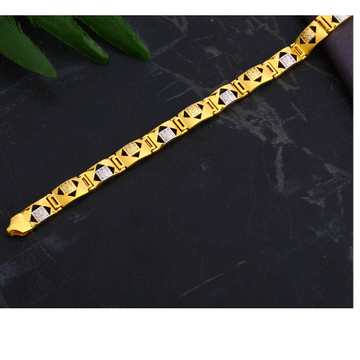 22KT Gold Men's Delicate Casting Bracelet MCB95