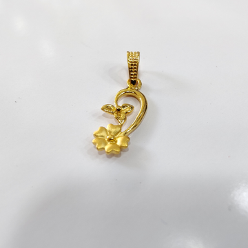 22k gold flower design pendants by 