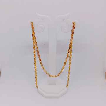 Gold Handmade Nakkar Chain by Ghunghru Jewellers
