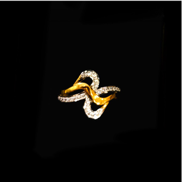 916 Gold Fancy CZ Diamond Ladies Ring by Prakash Jewellers