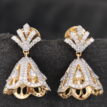 18kt jumki diamond earrings by 