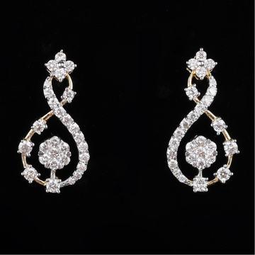 18kt designer diamond drops earrings by 