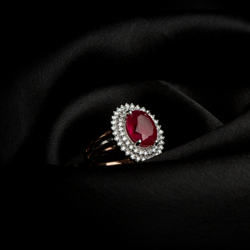 18KT Real Diamond Designer Ladies Ring by 