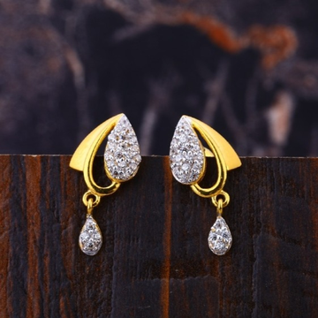 22 carat gold ladies hallmark earrings RH-LE596