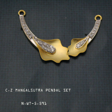 22ct(916) mangalsutra pendal set by 