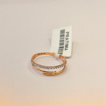 18k Rose Gold Fancy Ladies Ring by Pratima Jewellers