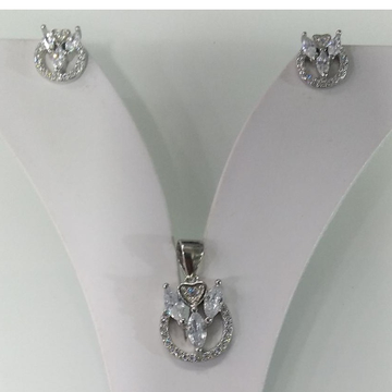 925 Sterling Silver Diamond  fancy Designer  Penda... by 