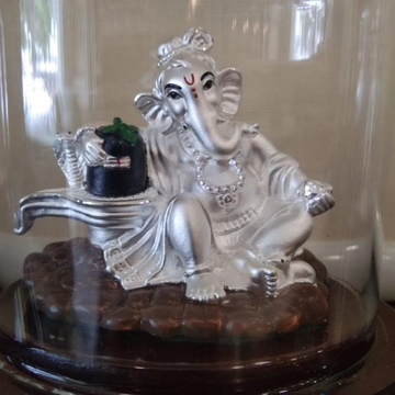 925 Silver Unique Hallmark  Ganesh Statue With Shi... by 