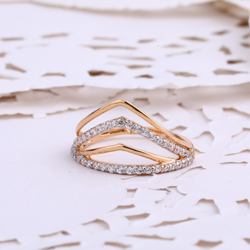 18CT  Rose Gold designer Hallmark Ring RLR692