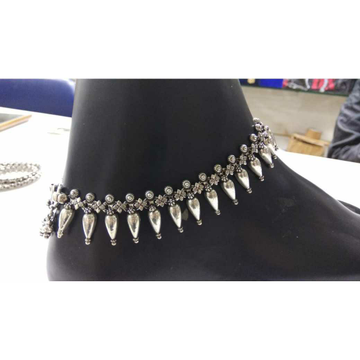 92.5 Sterling Silver Premium Look Anklet(Payal) Ms... by 
