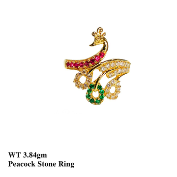 22K Peacock Ring Stone by 