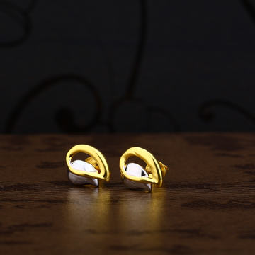 Ladies 22K Gold CZ Delicate Earring -LPE193