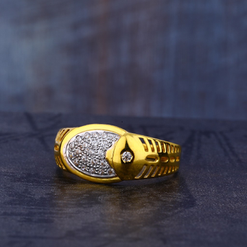 22Kt CZ Exclusive Hallmark Gold men's Ring MR680