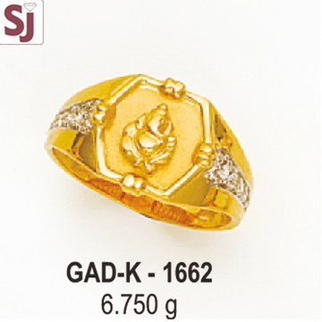 Tirupati Balaji Gents Ring Diamond Gad-K-1662