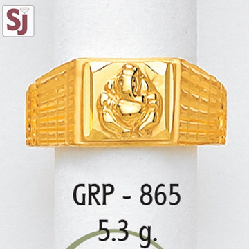 Ganpati Gents Ring Plain  GRP-865