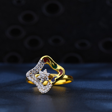 22kt Exclusive Cz Diamond Hallmark Ring LR157